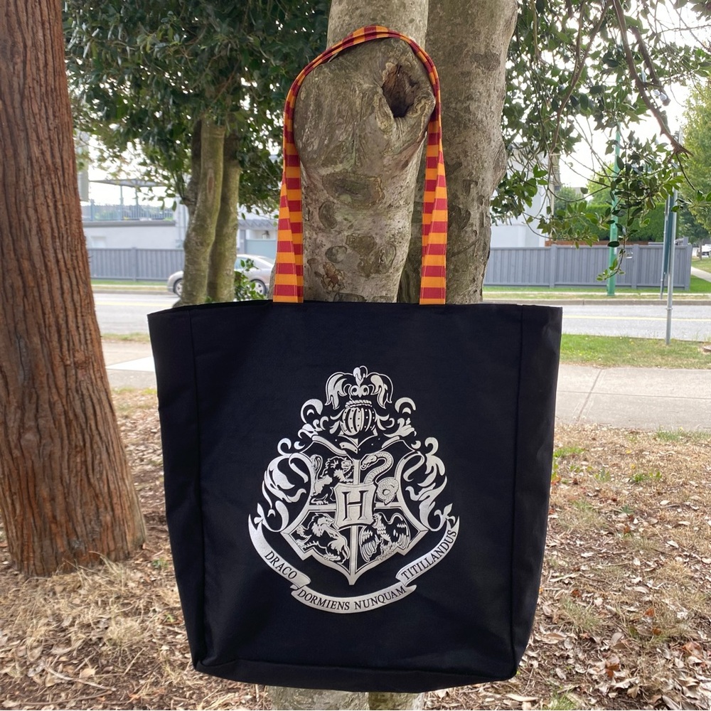 Authentic Harry Potter Hogwarts Black Tote Bag